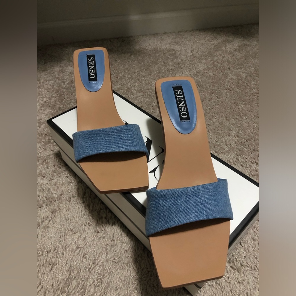 Senso denim sandals size 38 - Picture 3 of 9